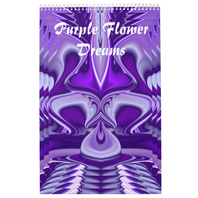 Calendario Sueños de flores moradas (Tapa)