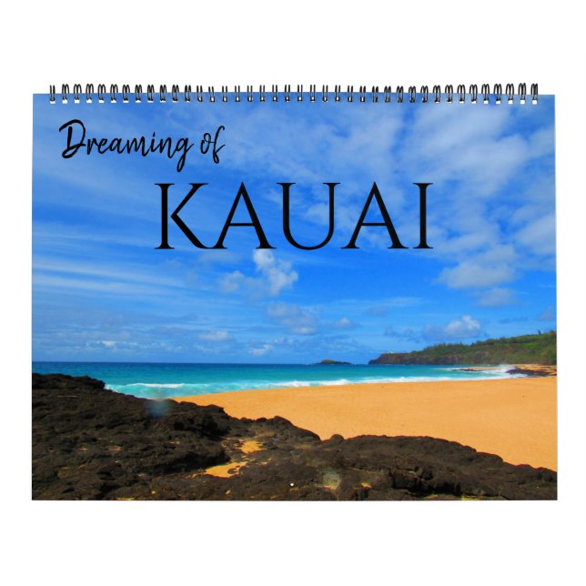 Calendario sueños de kauai 2027 grande (Tapa)