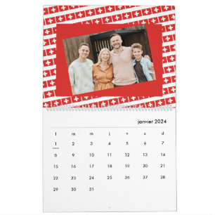 Calendario Suiza   Añadir su foto bandera suiza 2026