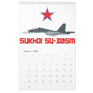 Calendario Sukhoi Su-30SM Russian Air Force VKS