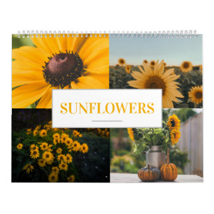 Calendario Sunflower Calendar Home Wall Agricultural
