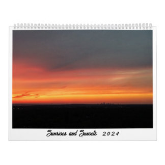 Calendario Sunrises and Sunsets 2024
