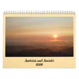 Calendario Sunrises and Sunsets 2026