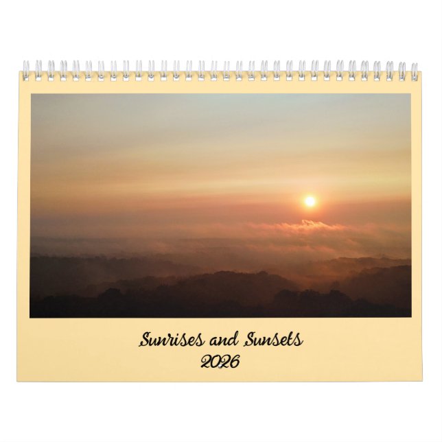 Calendario Sunrises and Sunsets 2026 (Tapa)