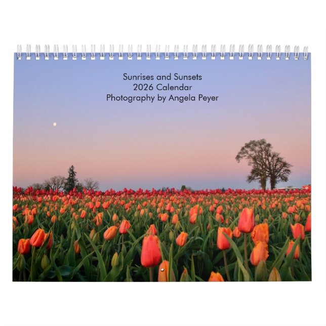 Calendario Sunrises and Sunsets 2026 Calendar (Tapa)