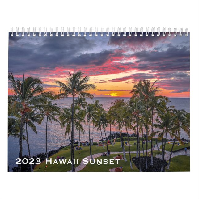 Calendario Sunset de Hawái 2023 (Tapa)