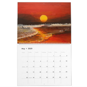 Calendario Sunsets por el artista Gary Poling