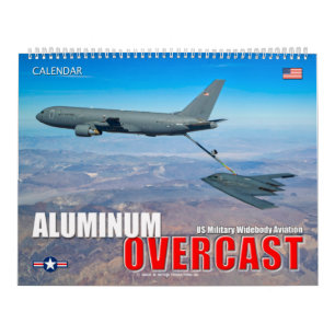 Calendario SUPERCAST DE ALUMINIO - Aviación militar amplia de