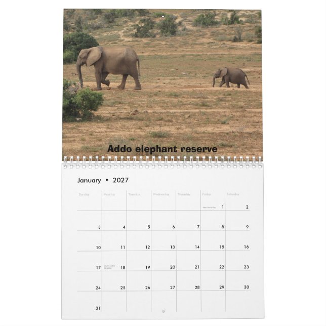 Calendario Suráfrica 2011 (Jan 2027)