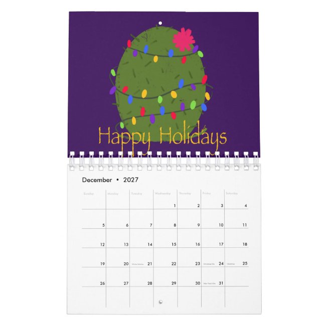 Calendario Suroeste (Dec 2027)