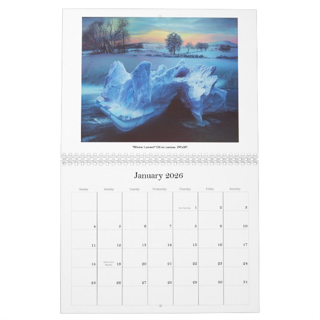 Calendario Surrealismo y el paisaje 2012 de James McCarth (Jan 2026)