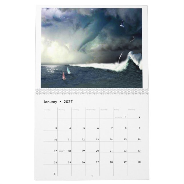 CALENDARIO SURREALISTA (Jan 2027)
