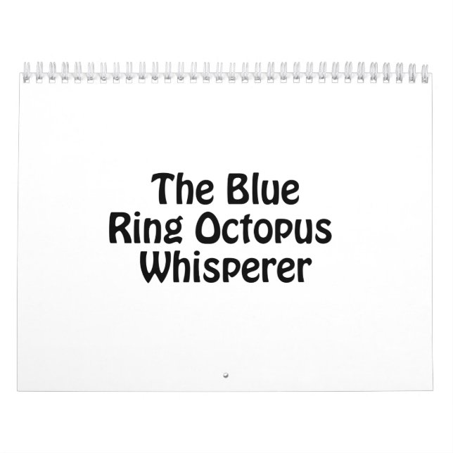 Calendario susurrador de pulpo de anillo azul (Tapa)