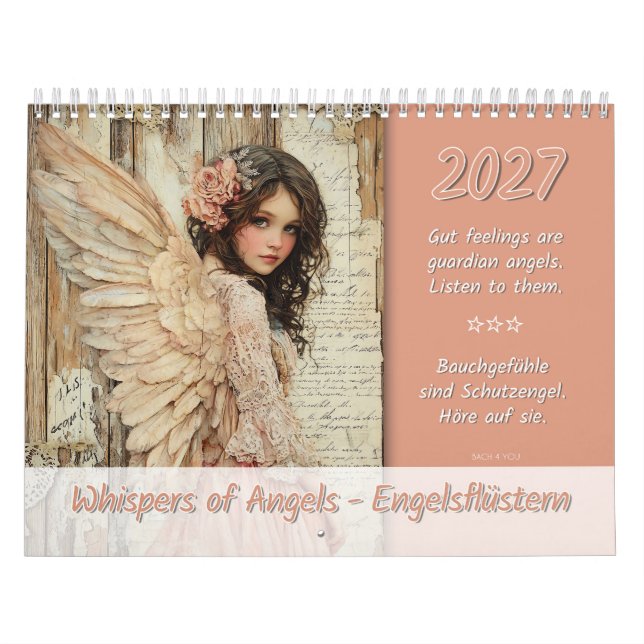 Calendario Susurros de Ángeles – Engelsflüstern 2027 (Tapa)