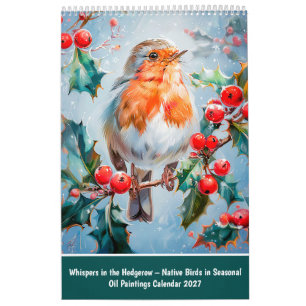 Calendario Susurros en el seto – Aves nativas en temporada