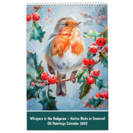 Calendario Susurros en el seto – Aves nativas en temporada