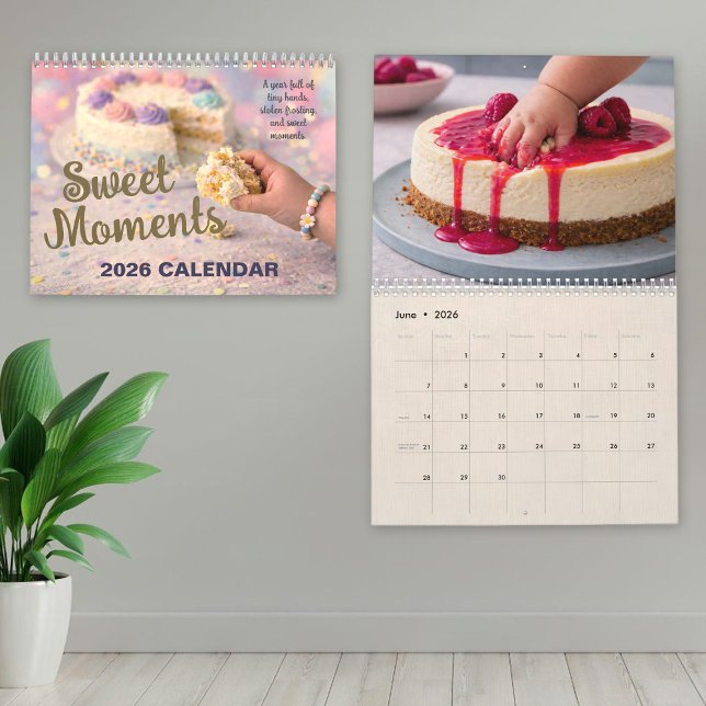Calendario Sweet Moments 2026 Calendar, Cake Thief Tiny Hands (Sweet Moments 2026 Calendar, Cake Thief Tiny Hands Calendar)