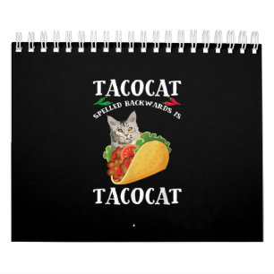 Calendario Taco y Gato - Tacocat hacia atrás es Tacocat