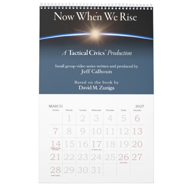 Calendario Tactical Civics™ 2025 (Mar 2027)