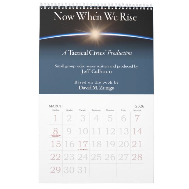 Calendario Tactical Civics™ 2025 (Mar 2026)