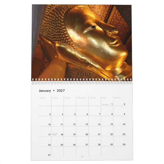 Calendario Tailandia 2010 (Jan 2027)