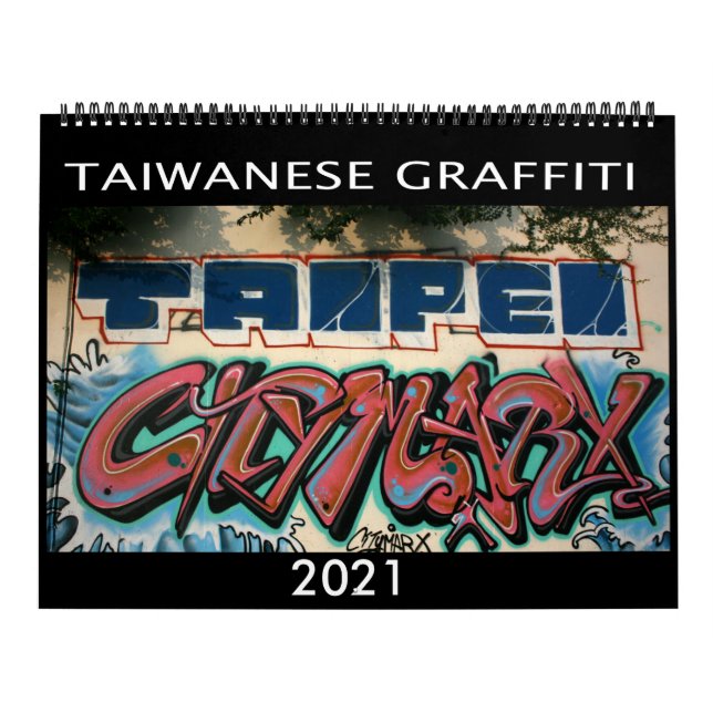 Calendario taiwanés de graffiti 2021 (Tapa)