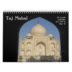 calendario taj mahal de 18 meses