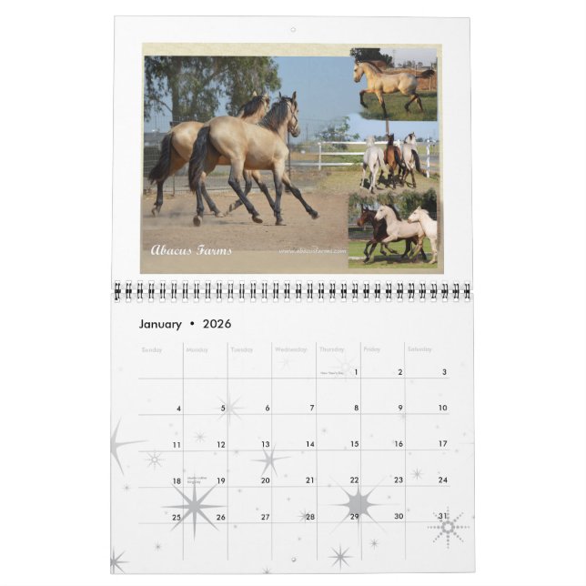 Calendario Tamaño estándar del caballo frisio de la herencia (Jan 2026)