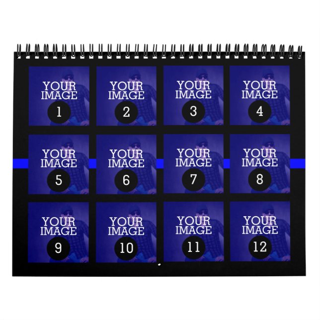 Calendario Tan fácil como 1 a 12 tu propia foto de la línea a (Tapa)