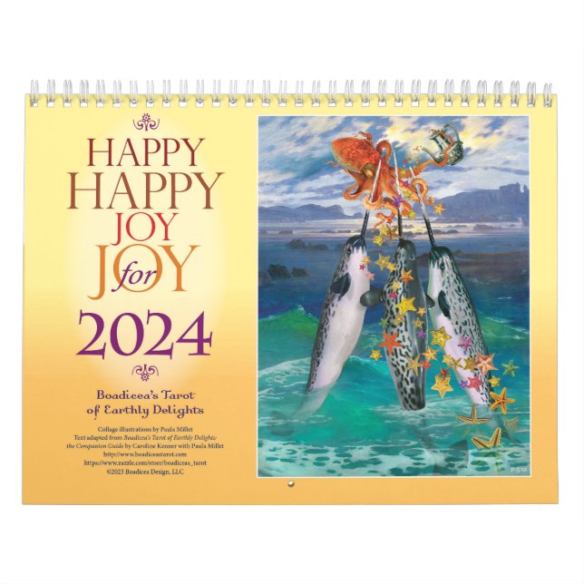 Calendario Tarot de Feliz Alegría 2024 (Tapa)