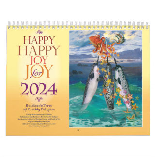 Calendario Tarot de tarjetas Happy 2024