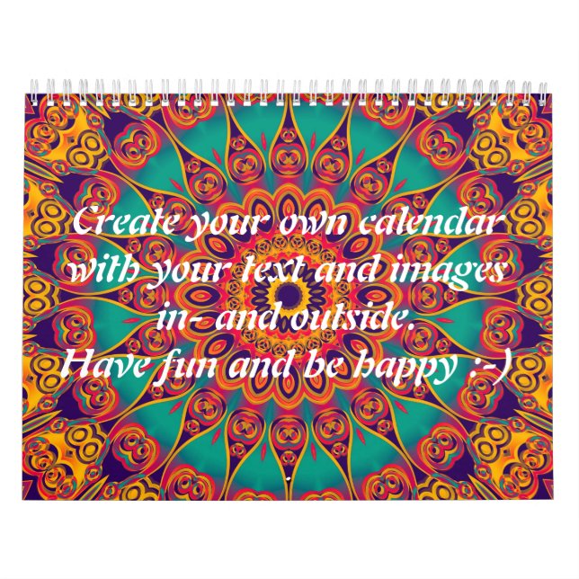 Calendario Tattoo Kaleidoscope II + tu texto e imágenes (Tapa)