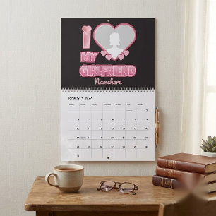 Calendario Te Amo Novia Personalizado – Agrega Foto y Nombre