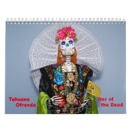Calendario Tehuana Ofrenda - Día de los Muertos