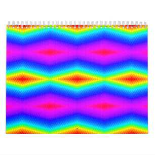 Calendario Tejido arcoiris