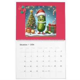 Calendario Tema de personaje de pepinillo 2026 