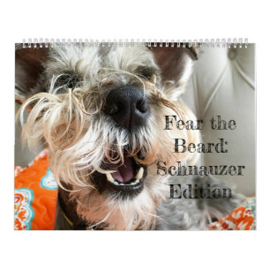 Calendario Tema la barba: Edición del Schnauzer