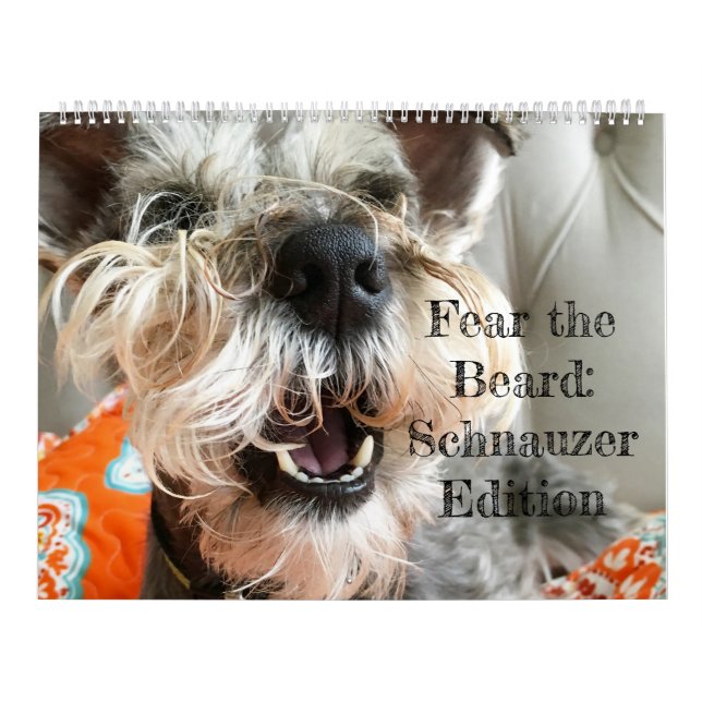 Calendario Tema la barba: Edición del Schnauzer (Tapa)