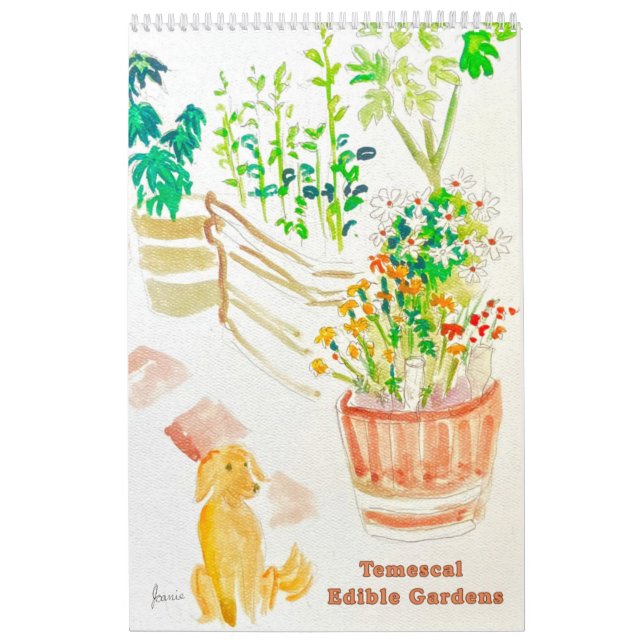 Calendario Temescal Edible Gardens Calendar (Tapa)
