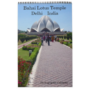 Calendario templo del loto de delhi