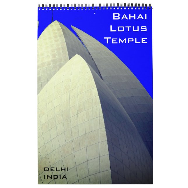 Calendario templo lotus delhi (Tapa)