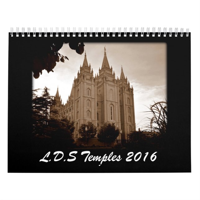 Calendario Templos 2016 de LDS (Tapa)