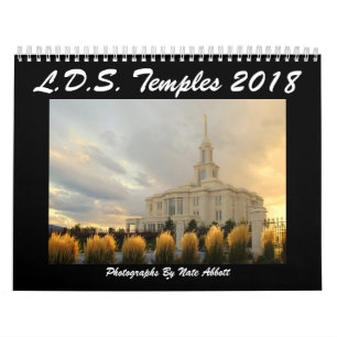 Calendario Templos 2018 de LDS