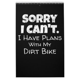 Calendario Tengo Planes Con Mi Regalo De Bicicleta Sucia