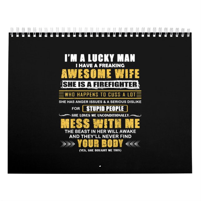 Calendario Tengo Una Esposa Impresionante Y Un Bombardero. (Tapa)