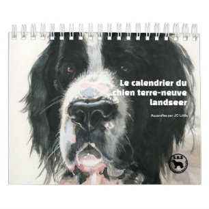 Calendario Terre-neuve, arrendador de Le chien