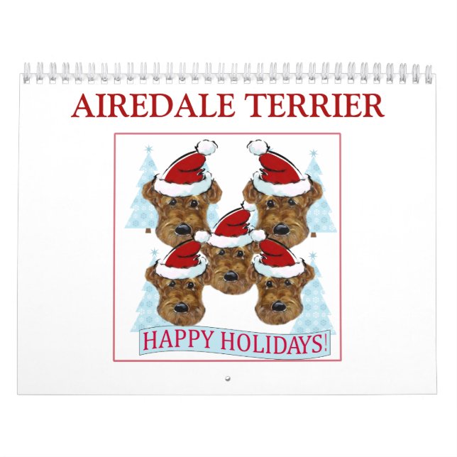 CALENDARIO TERRIER AIREDALE  (Tapa)