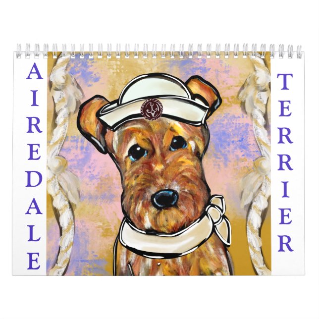 CALENDARIO TERRIER AIREDALE 2026 (Tapa)