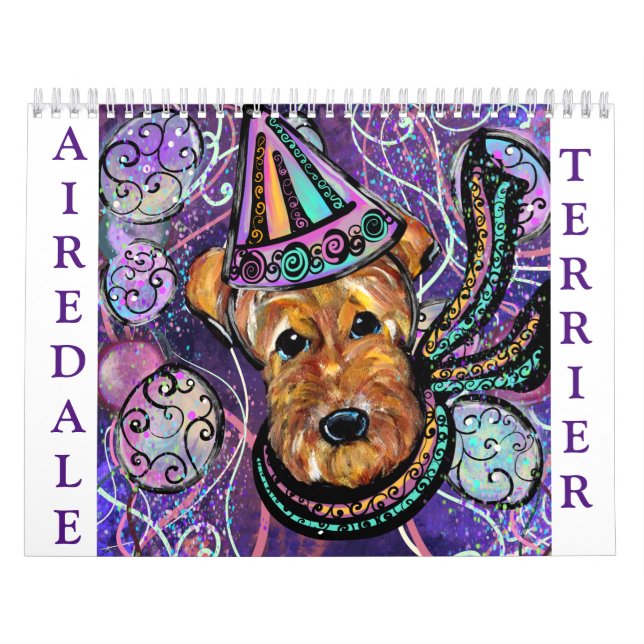 CALENDARIO TERRIER AIREDALE  2026 (Tapa)