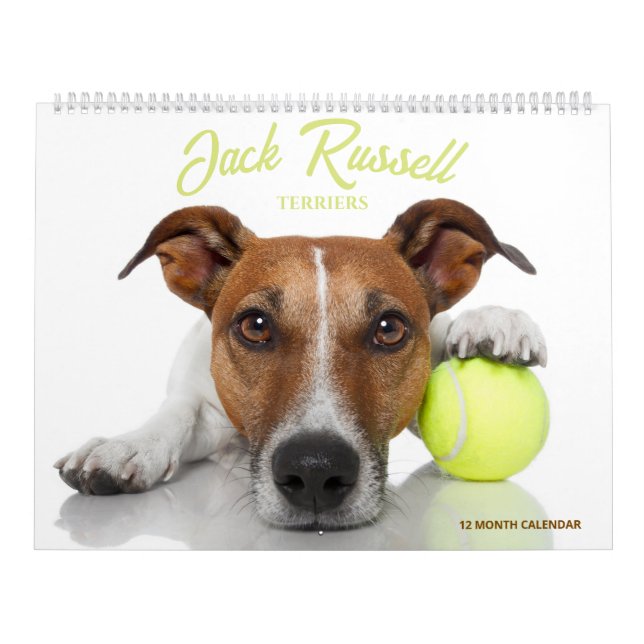 Calendario Terrier de Jack Russell (Tapa)
